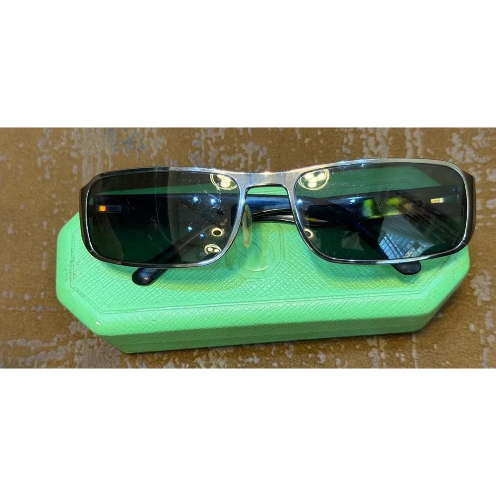 Prada Milano Sunglasses Gunmetal Rectangular RAP5222AA RC001 Made in Italy